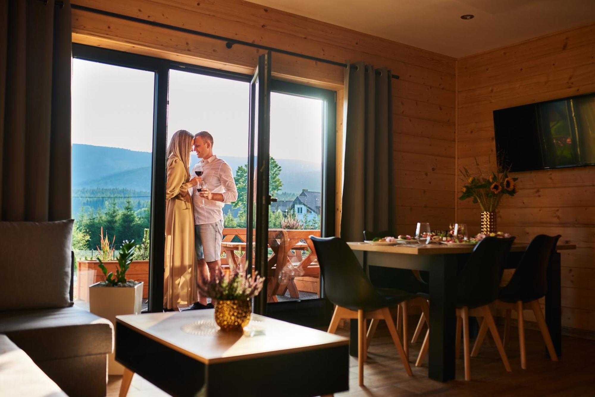 Osada Orlica Klimatyczne Z Widokiem Na Gory I Termalnym Sauna Jacuzzi 4 Km Od Zieleniec Arena Chalet Lasowka